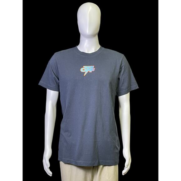 Rare Seasonal Off-White Degrade Thunder Outerspace Light Slim Graphic T-Shirt - Picture 2 of 12